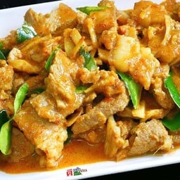 แกงคั่วหมู (แกงใต้) กับข้าว