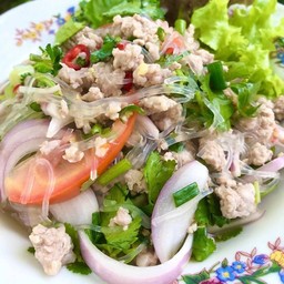 ยำวุ้นเส้นหมูสับ