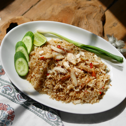 ข้าวผัด 3 ปู คั่วพริกเกลือ