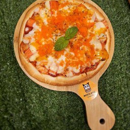 พิซซ่าไข่กุ้ง