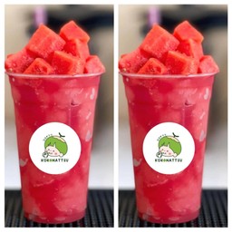 แตงโมปั่นเย็นๆๆ  2 แก้ว