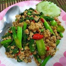 คะน้าหมูสับบ