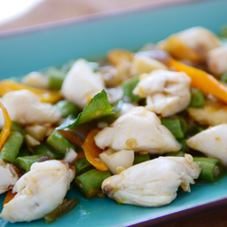 ปูก้อนผัดพริกเหลือง