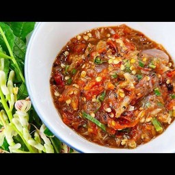 แจ่วปลาร้าพริกสดพริกหยวก