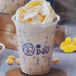 น้ำเต้าหู้ใส่ฟองเต้าหู้ (เย็น) 16 oz