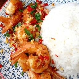 กุ้งคั่วพริกเกลือ