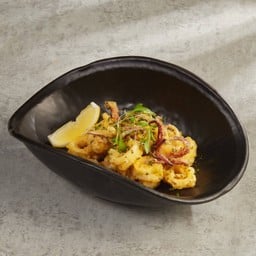 Fried calamari alla piccata