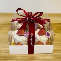 Mini Cake BD set 4 pc.(Srawberry Shortcake)