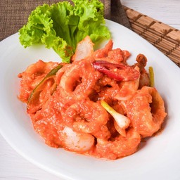 หมึกผัดไข่เค็ม