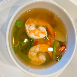 ต้มยำกุ้งน้ำใส (กุ้ง 3 ตัว) (เดลิเวอรี่)