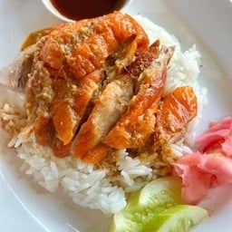 ข้าวหน้าเป็ดย่างหนังกรอบ