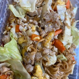 ไวไวผัดพริกแห้ง(หมูชิ้น+ไข่)