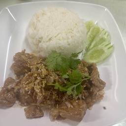 ข้าวหมูกระเทียม
