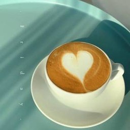 เลเต้ร้อน (กาแฟใส่นมร้อน)