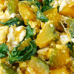 ฟักทองผัดไข่ (กับข้าว)