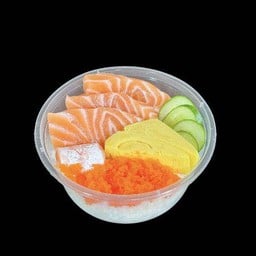 (1) ข้าวหน้า ซาซิมิ ไข่กุ้ง ไข่หวาน (S)