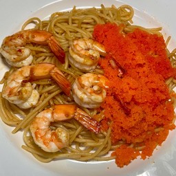 สปาเกตตี้ผัดไข่กุ้ง