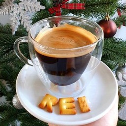 อเมริกาโน่ร้อน (กาแฟดำ)