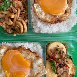 ข้าวกะเพราหมูสับ 5 ข้าวกะเพราสับเต้าหู้ไข่ 5