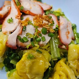 บะหมี่เกี๊ยวแห้งธรรมดา