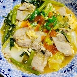 สุกี้น้ำองศาหมูหมัก+สามชั้น