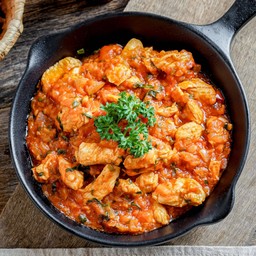 Fried Chicken with Tomato