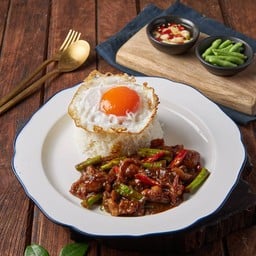 ข้าวราดผัดพริกแกงใต้