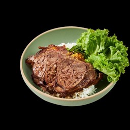 [ก๋วยเตี๋ยวเรือเอ็นหมูตุ๋น by น้องฟ้า] ข้าวหน้าเนื้อตุ๋น