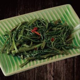 #115.)  ผัดผักบุ้งไฟแดง 飛天通菜