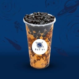 ชาเย็นบราวน์ซูการ์ (ฟรี! ท๊อปปิ้ง)