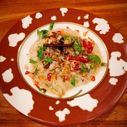 ยำวุ้นเส้น+หมูสับ โบราณ