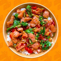 ข้าวผัดกระเพราแหนม