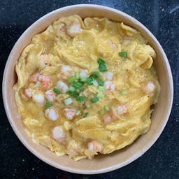 ข้าวไข่ข้น-กุ้งสับ