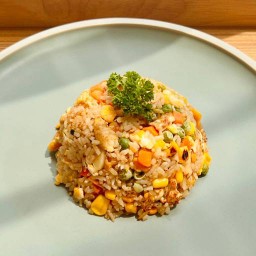 Egg Fried Rice with Sausage