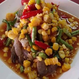 ตำข้าวโพดกุ้งสด