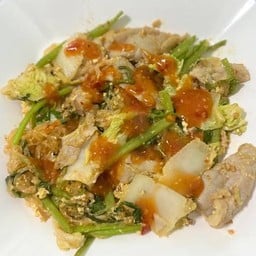 สุกี้แห้งองศา หมูหมัก+สามชั้น