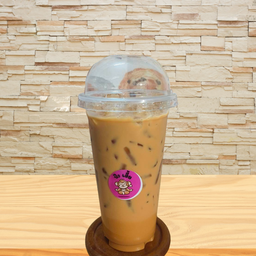 ชาไทย 1 แก้ว ขนมปังปิ้ง เนยนม 1 แผ่น