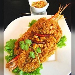 ยำกุ้งฟู