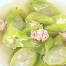 ต้มจืดบวบหมูสับ(มีเฉพาะกับข้าวไม่มีข้าว)