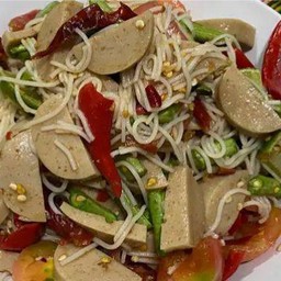 @1 . ตำแซ่บลาว ตำขนมจีน+หมูยอ ปลาร้าสด ต่อน รสเข้มข้นจัดจ้าน