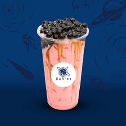 นมสดสตอเบอรี่ (ฟรี! ท๊อปปิ้ง)