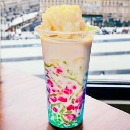 ลอดช่อง ของหวาน น้ำตาลโตนด ข้างวิทยาลัยอาชีวศึกษาเลย