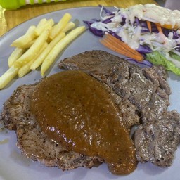 สเต็กเนื้อริบอาย โคขุน