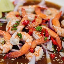 ยำกุ้งสุก ไม่ปลาร้า