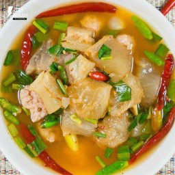 ต้มแซ่บเอ็นแก้วหมู/ชาม