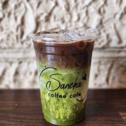 Matcha coffee  latte (มัทฉะลาเต้พิ่มช็อตกาแฟ)