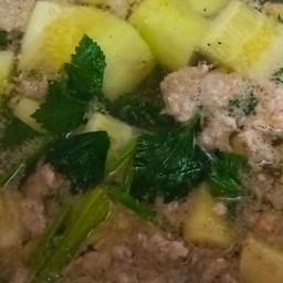 ต้มวุ้นเส้นแตงกวาหมูสับ