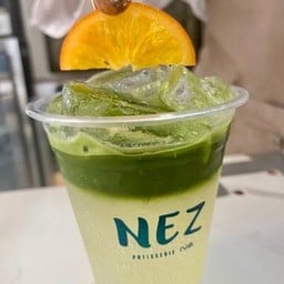 Iced matcha yuzu