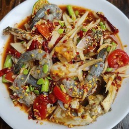 ตำปูม้ากุ้งสด