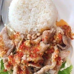 ข้าวหมูมะนาว+ไข่ต้ม